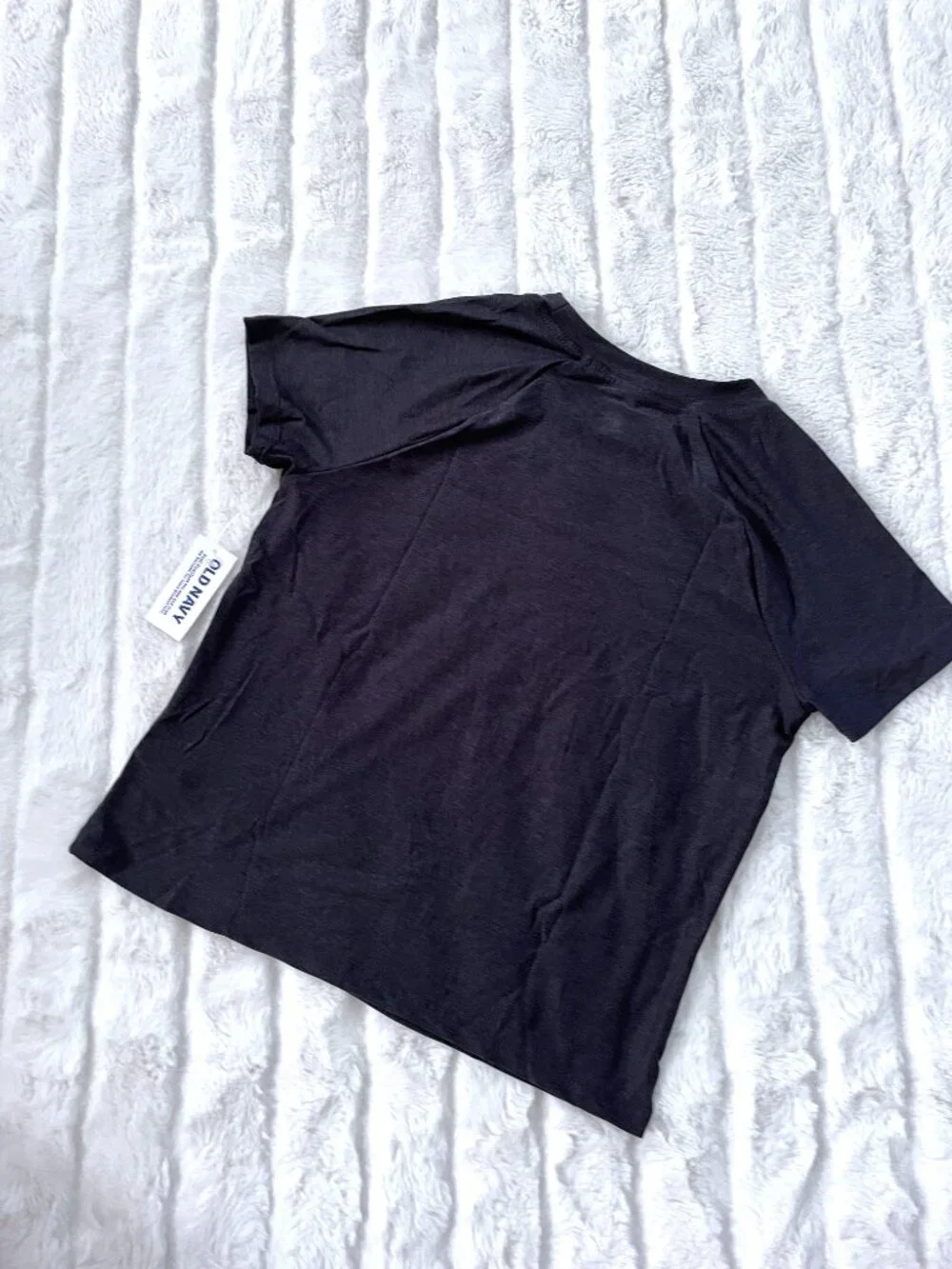 NWT Girls Old Navy CloudMotion Active T-Shirt (Black/Gray) M